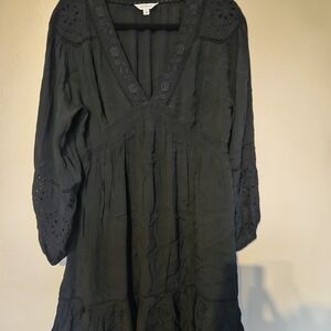 Lucky Brand Black Long Sleeve Dress